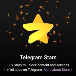 TELEGRAM STARS 500 ⭐️