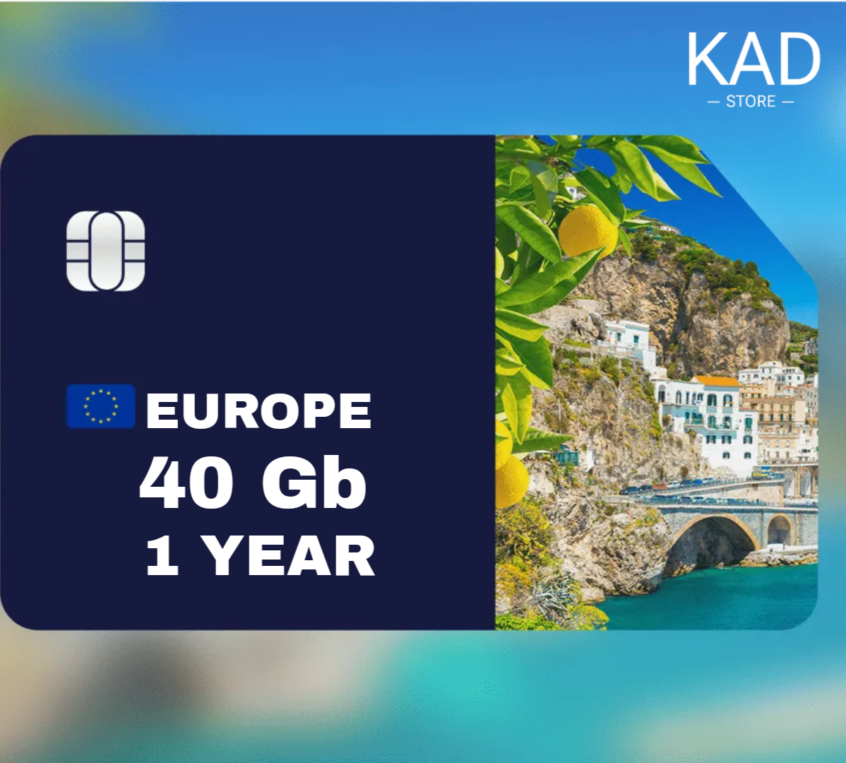 KAD ESIM EU 1 YEAR 40 GB