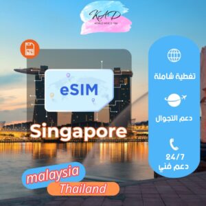 KAD ESIM 15 GB SINGAPORE+MALAYSIA+THAILAND