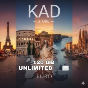 KAD ESIM EU 120 GB UNLIMIT CALLS SMS