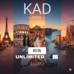 KAD ESIM EU 60 GB UNLIMIT CALLS SMS
