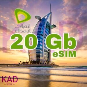 KAD ESIM UAE ETISALAT 20 GB