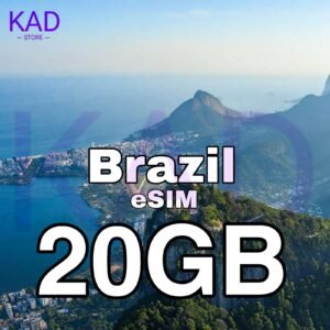 KAD ESIM 20 GB BRAZIL 30 DAYS