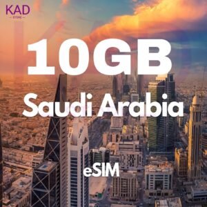 KAD ESIM 10 GB SAUDI ARABIA 30 DAYS